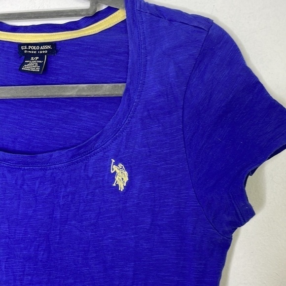 U.S. Polo Assn. royal blue logo embroidered baby t-shirt - Picture 3 of 7